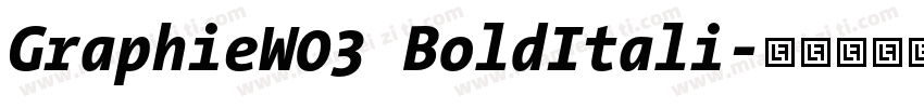 GraphieW03 BoldItali字体转换